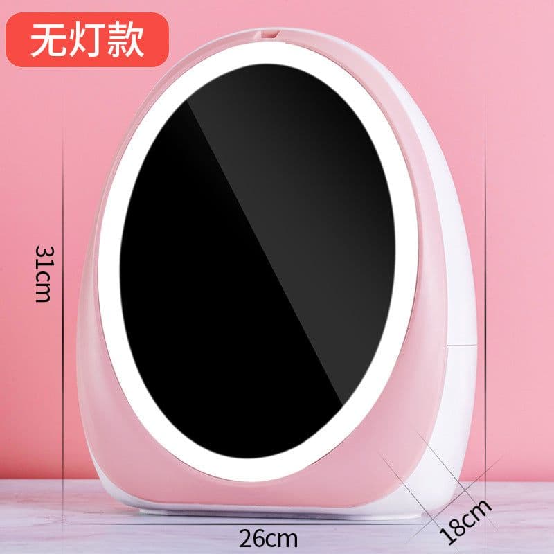 image-Amazon cosmetics storage box with light and mirror skin care products lipstick mask portable dust-proof drawer storage box
