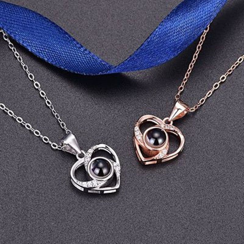 image-925 Sterling Silver Projection Necklace Women
