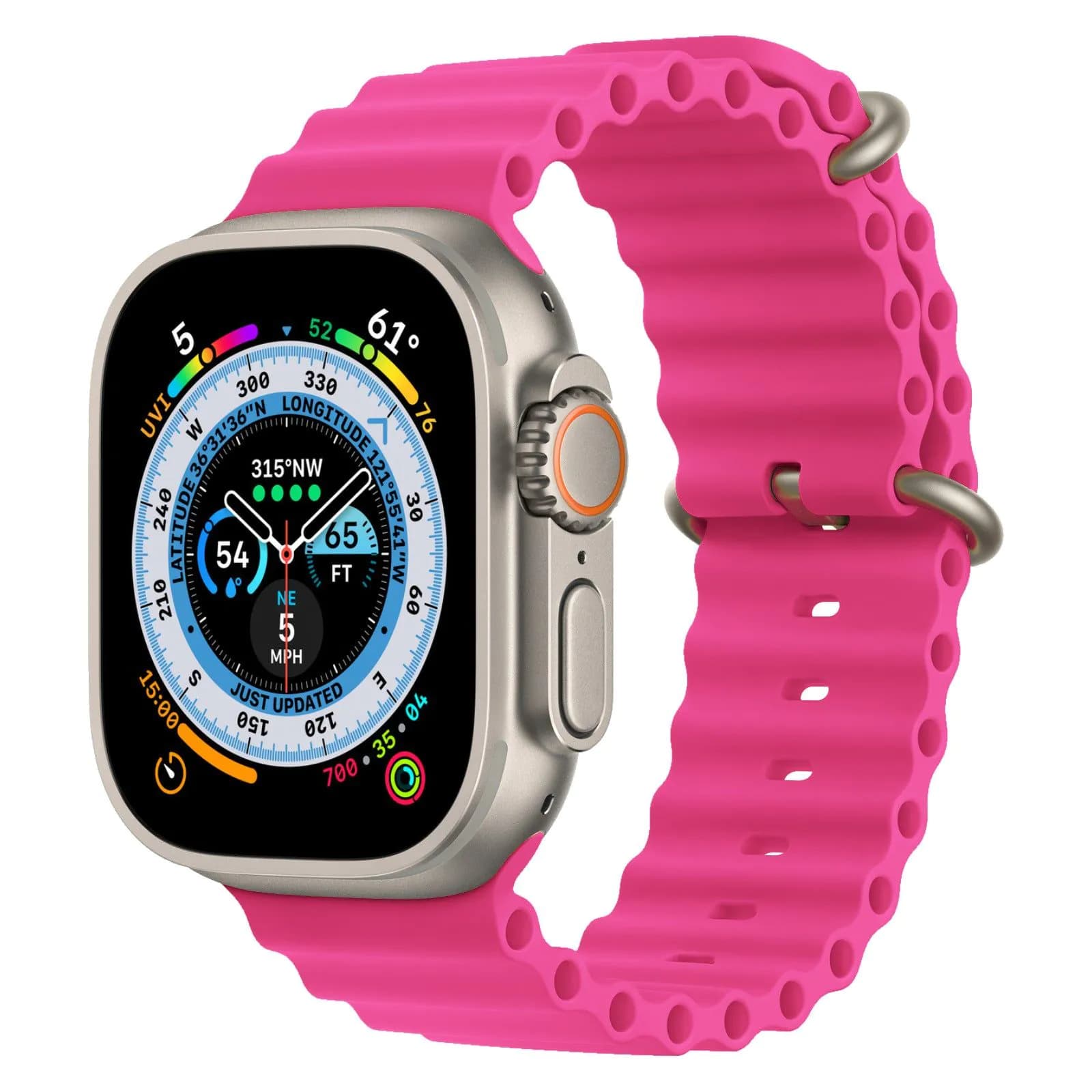image-Apple Watch Marine Silicone Strap Universal Compatible
