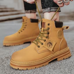 image-Rhubarb Boots - Yellow Men's Martin Boots
