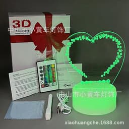 image-16-Color Remote USB 3D Night Light Erasable Graffiti Board Lamp 12*15