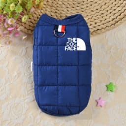 image-Factory direct pink pet dog clothing winter cotton dog vest coat warm small and medium-sized puppy bulldog