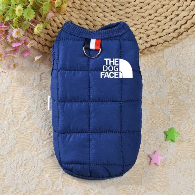 image-Factory direct pink pet dog clothing winter cotton dog vest coat warm small and medium-sized puppy bulldog