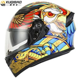 image-Coolqibao Motorcycle Full-Face Helmet Bluetooth XXL Gray