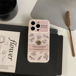image-FNKO iPhone 14 Case - Sketch Flower White TPU