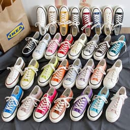 image-Triple vulcanization 1970s classic re-engraved low-cut color canvas shoes female students Korean version 2023 spring board shoes