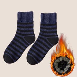 image-Men's Winter Velvet Thick Terry Socks - One Size Fits All