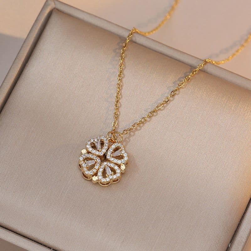 image-Four-Leaf Clover Necklace - Titanium Steel Women
