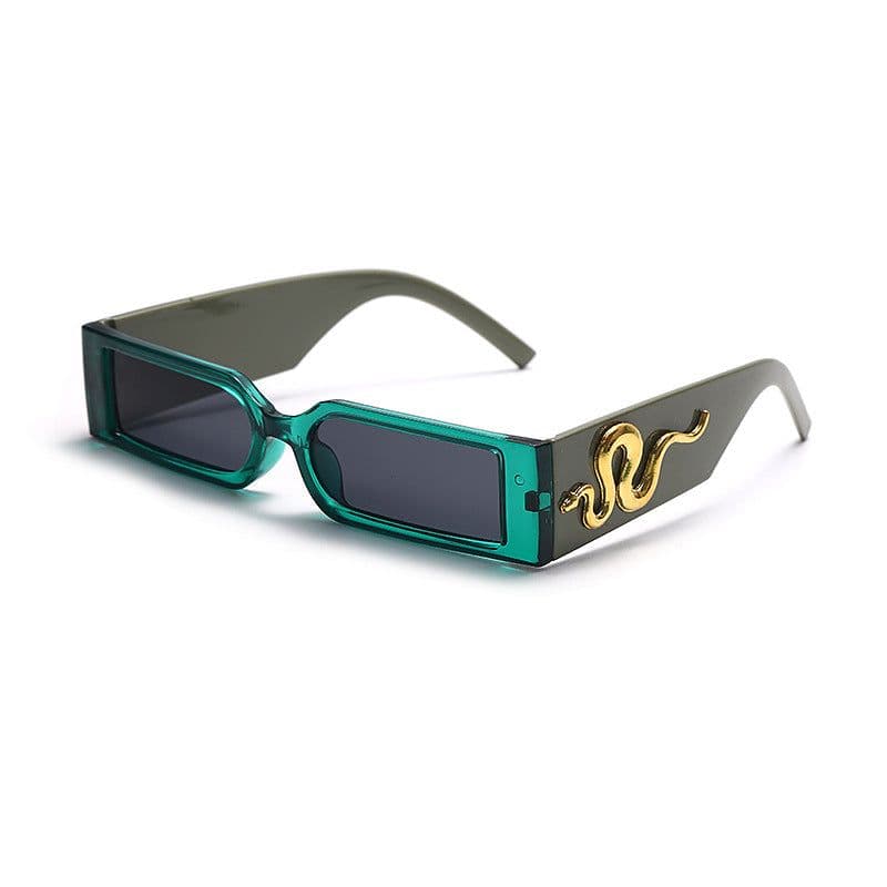 image-Diamond Snake Sunglasses - Retro Hip-Hop Square