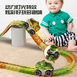image-Kids Electric Track Car Set - DIY Climbing Coaster