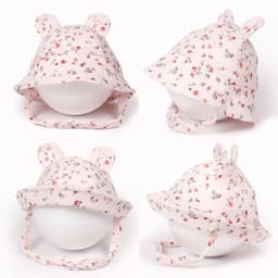 image-INS Baby Sun Hat Cotton Rabbit Ears Fisherman
