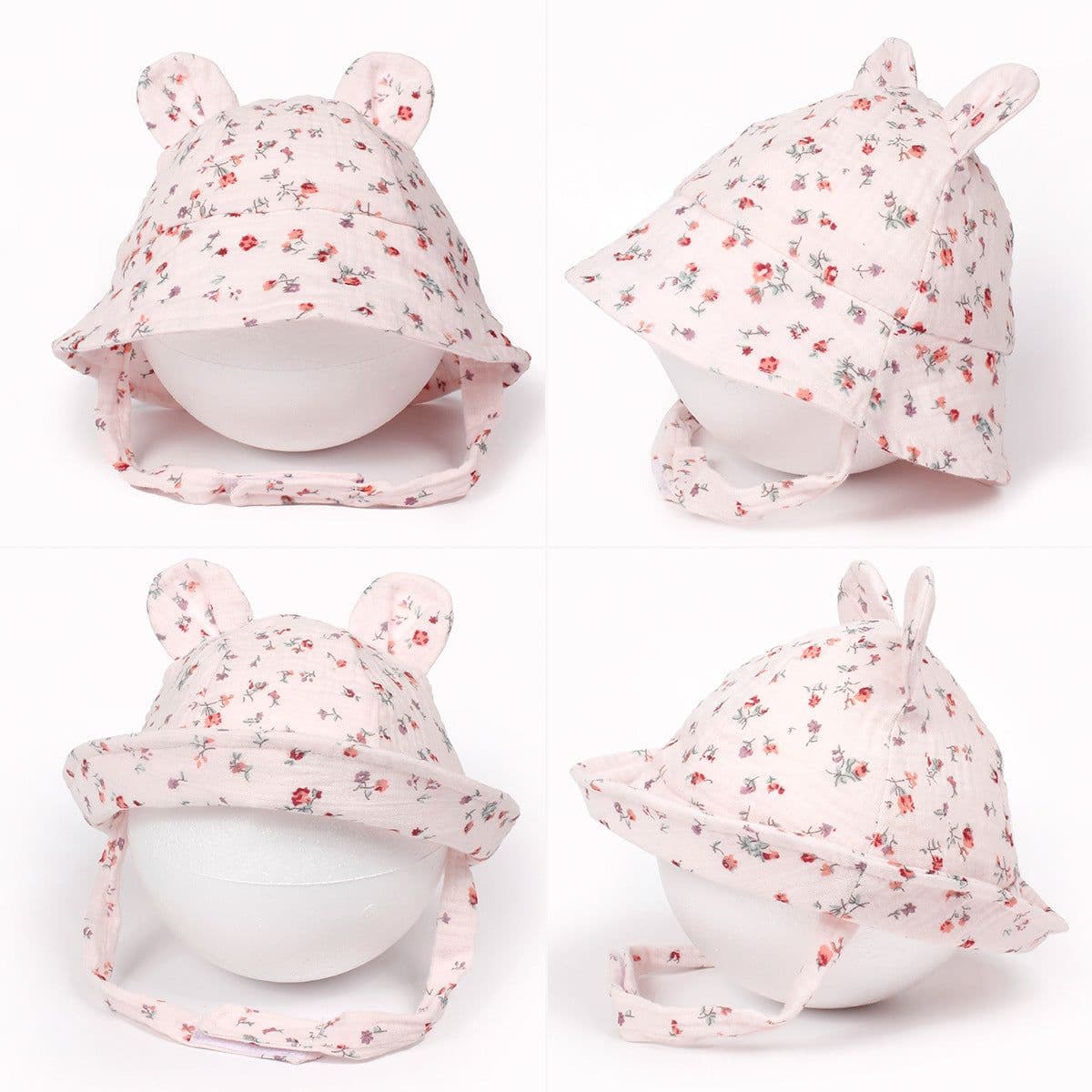 image-INS Baby Sun Hat Cotton Rabbit Ears Fisherman