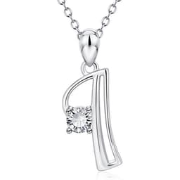 image-Baoshina Alphabet Diamond Pendant Necklace 26 Letters Jewelry Crossborder Supply
