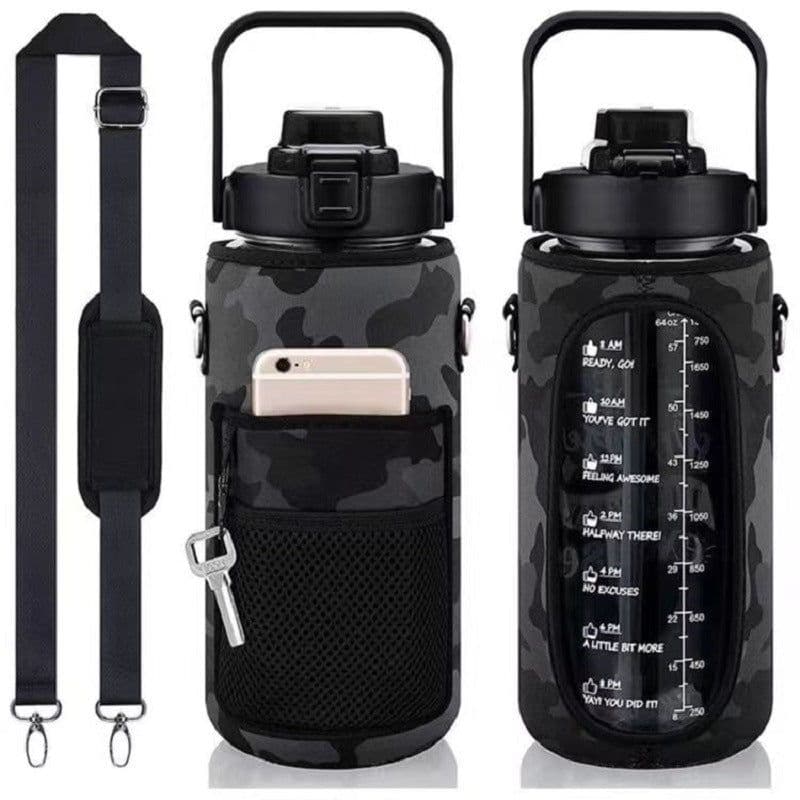 image-2000ml Bottle Protective Cover - Green Camouflage