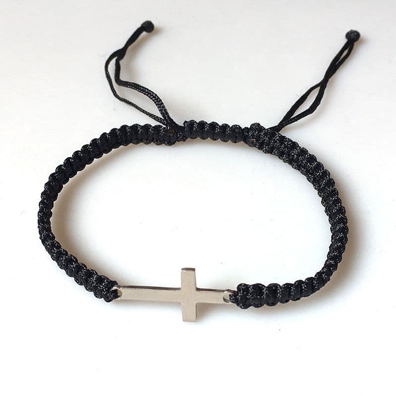 image-Hand-Woven Stainless Steel Couple Bracelets