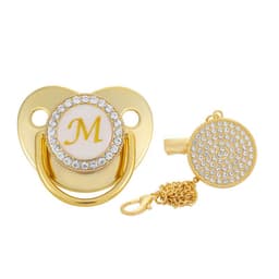 image-Factory direct children's 26-letter gold pacifier weaning artifact baby soothes the mouth