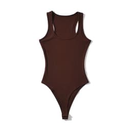 image-Trendy Brown Romper for Women - High Waist XL - Sexy Streetwear