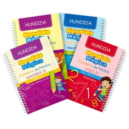 image-Cross-border Spanish version of children's groove calligraphy practice book, pen control training, magic practice copybook and red tracing book