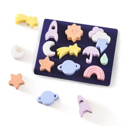image-Children's 3D Silicone Puzzle - Thickened Building Blocks Jigsaw Toy