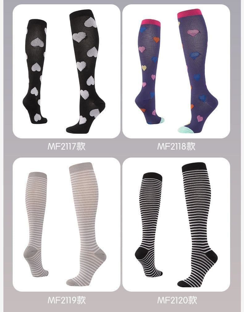 image-Max sports calf socks women's running and skipping high tube muscle energy compression socks summer long tube pressure socks wholesale