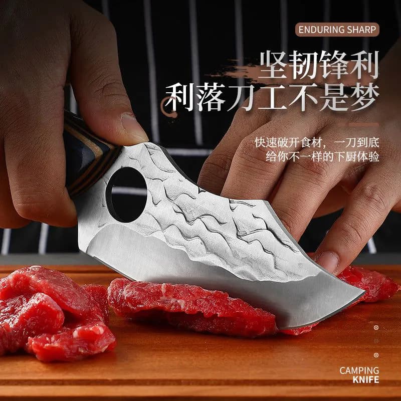 image-Outdoor Knife - Tactical Camping Survival Forged Steel