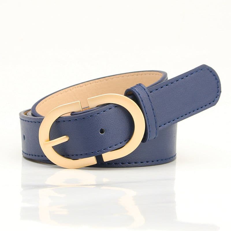 image-Trendy Red Imitation Leather Belt, Women's Corset Buckle 105cm Long