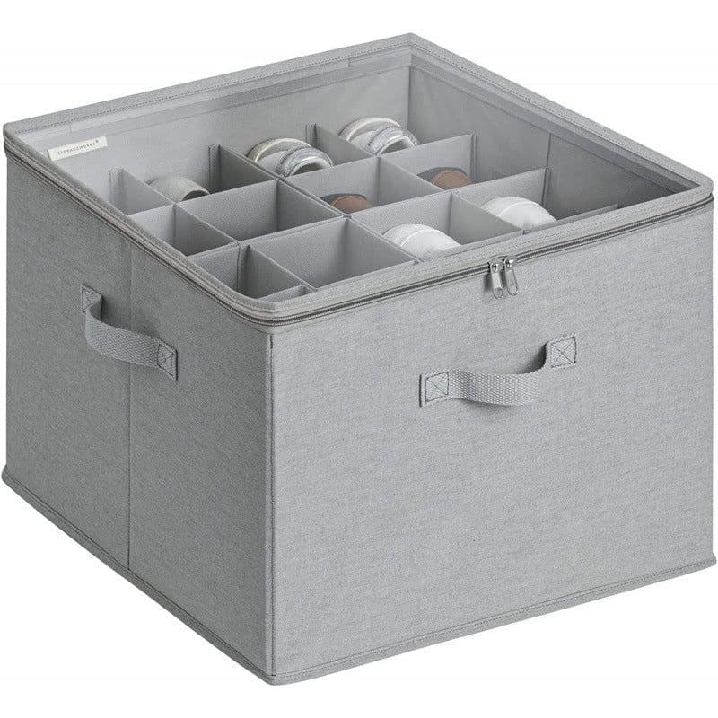 image-Weiyi Foldable Shoe Storage Box - Ivory 43x43x32cm