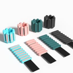 image-skedas Weight-Bearing Bracelet Silicone Gray 4lb Pair