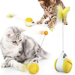 image-Wholesale Pet Supplies Manufacturers New Puppy Toys To Amuse Cats Slow Food Leakage Device Windmill Turntable