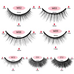 image-Self-Adhesive False Eyelashes - Thick Reusable Chemical Fiber