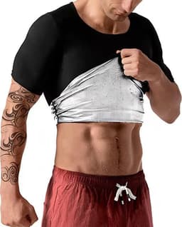 image-Men's Tight-Fitting Sweat Clothing - Sports Corset Top
