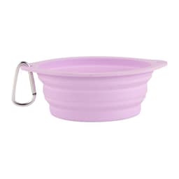 image-Pet Folding Bowl Portable Travel Dog Cat Feeder Silicone Basin (60)