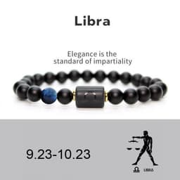 image-Constellation Bracelet - 8mm Natural Stone Agate Beads Unisex