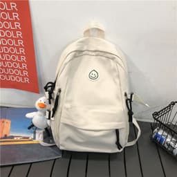 image-School bag female Korean version of Harajuku ulzzang high school college student backpack male large capacity ins wind couple shoulder bag female