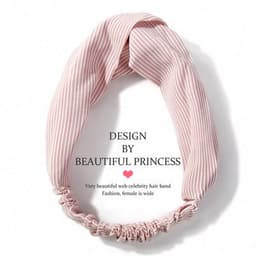 image-Korean spring and summer cross elastic headband chiffon silk headband ladies headband hair accessories sports face wash headwear wholesale