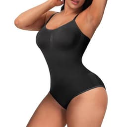 image-Seamless Body Shaper Bodysuit With Abdomen Control
