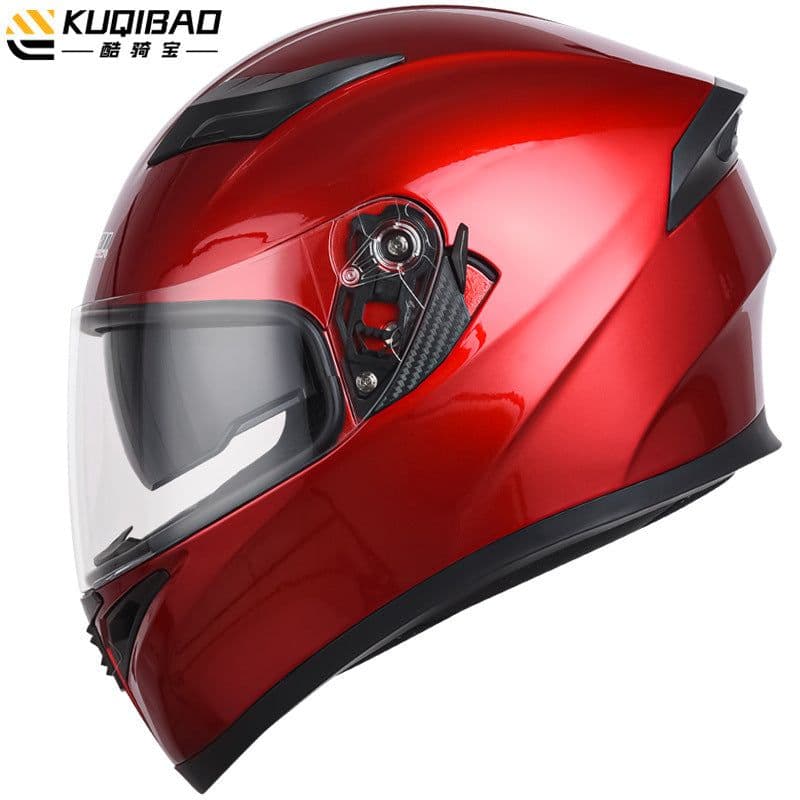 image-Coolqibao Motorcycle Full-Face Helmet Bluetooth XXL Gray