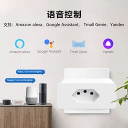 image-Tuya WiFi Smart Socket 16A Voice Timing Switch - Brazilian Socket