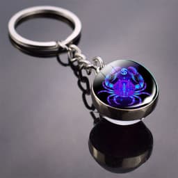 image-Constellation Keychain - Double-sided Glass Ball