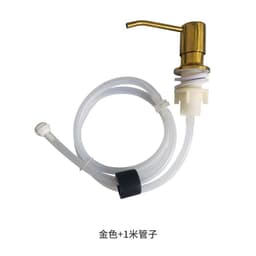 image-Liquid-free Soap Dispenser 304 Stainless Steel Sink Black Silicone Tube