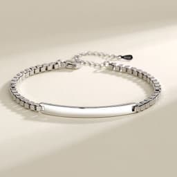 image-Couple Bracelet Titanium Steel Geometry Engraved
