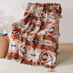 image-Meizuo Wool Blanket Bohemian Geometric 150x200cm