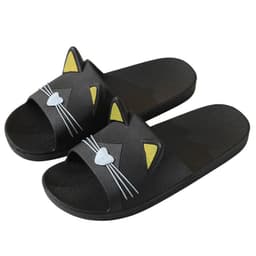image-Cat Slippers Unisex - White PVC Non-slip