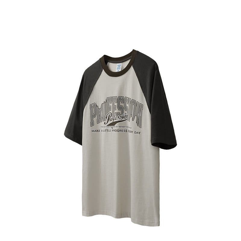 image-INF Men's T-shirt Letter Print White Marble XL