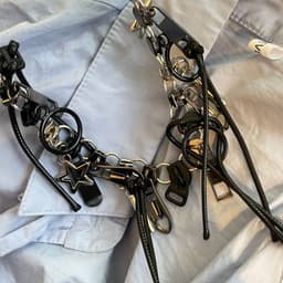 image-Multi-Zipper Necklace - Versatile, Cool Punk Style