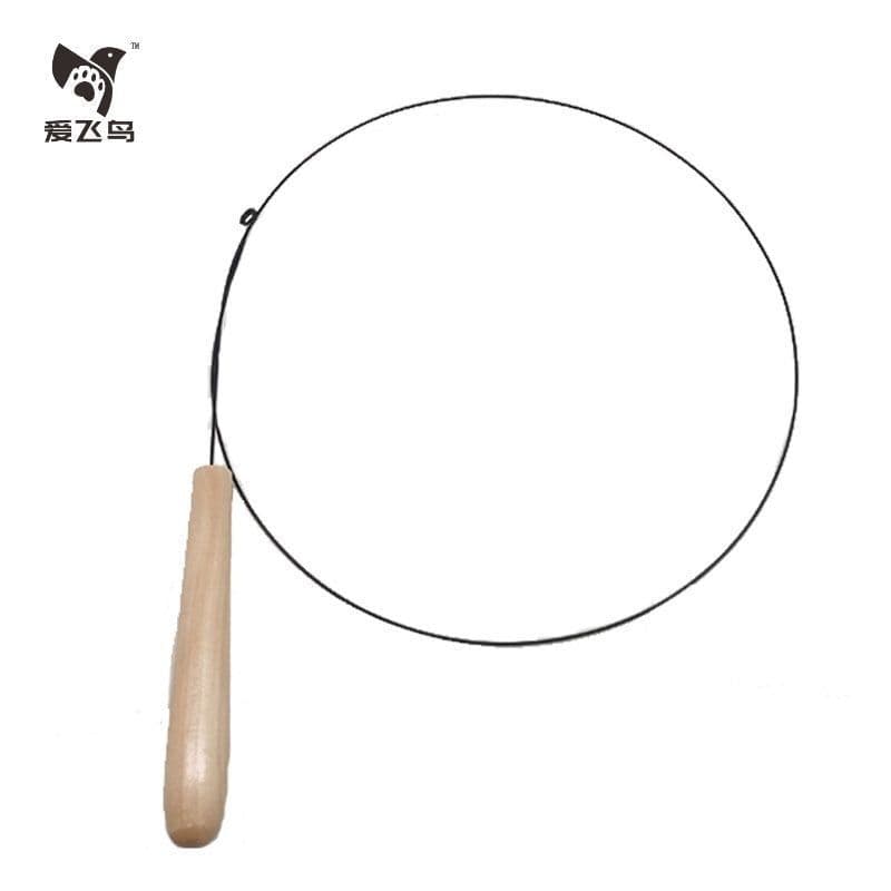 image-Cat Teaser Toy - Colorful Feather Bird Steel Wire Rod
