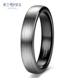 image-Tungsten Steel Ring - Two-Tone 4mm-8mm Unisex