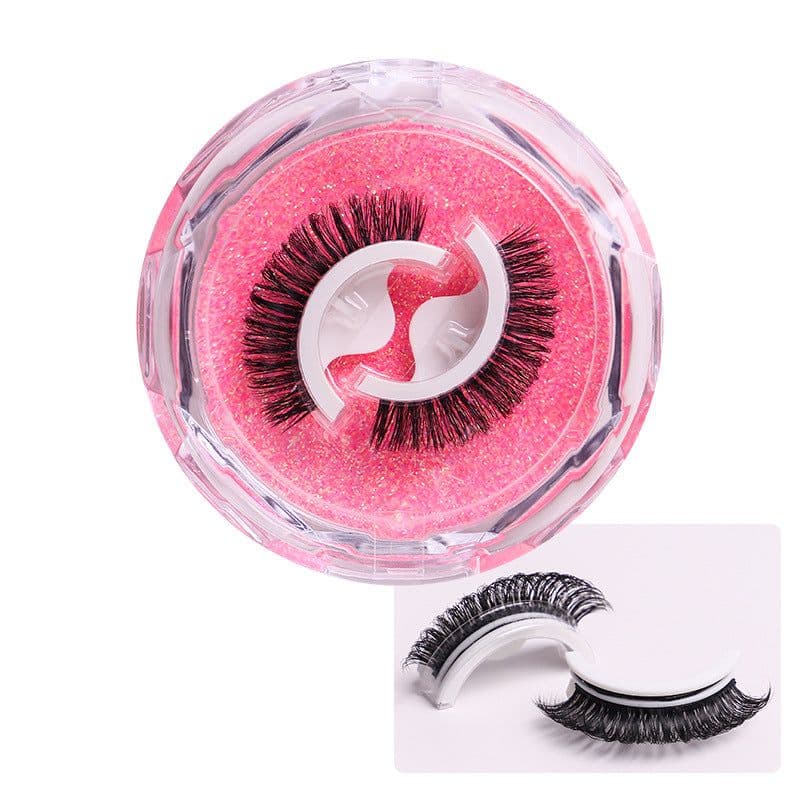 image-Self-Adhesive False Eyelashes - Thick Reusable Chemical Fiber