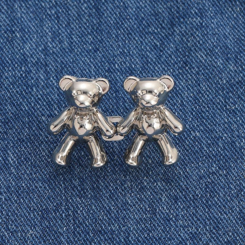 image-Bear Waist Buckle - Yellow Metal No-Hole