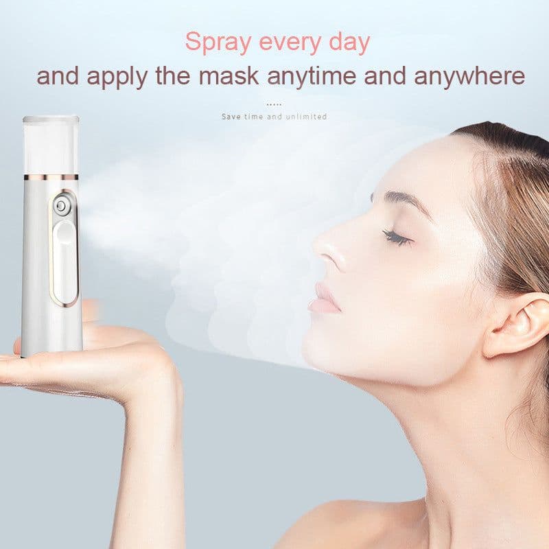 image-Handheld Cold Spray Facial Humidifier USB Rechargeable